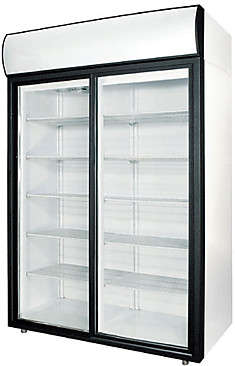 Холодильный шкаф cо стеклянными дверьми купе POLAIR Standard DM110Sd-S