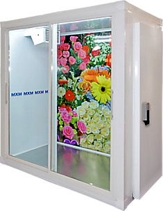 Холодильная камера КХ-4,41(со стеклопакетом, двери купе + стандартной дверью)