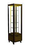 Кондитерский шкаф Latium D4  R400Cвр Сarboma Люкс (D4 VM 400-2 (корич-золотой, 1/2, INOX))