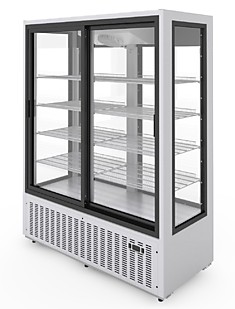 Шкаф холодильный Эльтон 1,5 С купе (Стеклянная стенка)