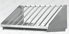 Сушка для крышек вертикальная СКВб - 600*400*260, цинк, 11 ячеек