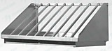 Сушка для крышек вертикальная СКВн - 600*400*260, нерж. сталь, 11 ячеек