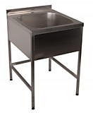 Ванна моечная с цельнотянутая емкостью Рада ВВ1/553-6/7БН