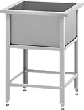 Ванна моечная ВМСн - 1350 "Norma Inox", 1 м/о 1250*600*350 (ножка угловая)