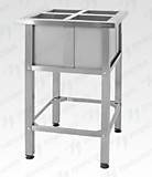 Ванна моечная для обработки яиц ВМСн - 700*700*860 "Norma Ral", 4 м/о 275*285*350 (ножка профильная, тр. 40*40)