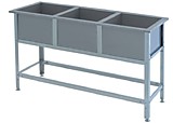Ванна моечная ВМСб - 530 3 секции  "Base"