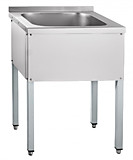 Ванна моечная односекционная ВМП-6-1-5РЧ (каркас крашеный)